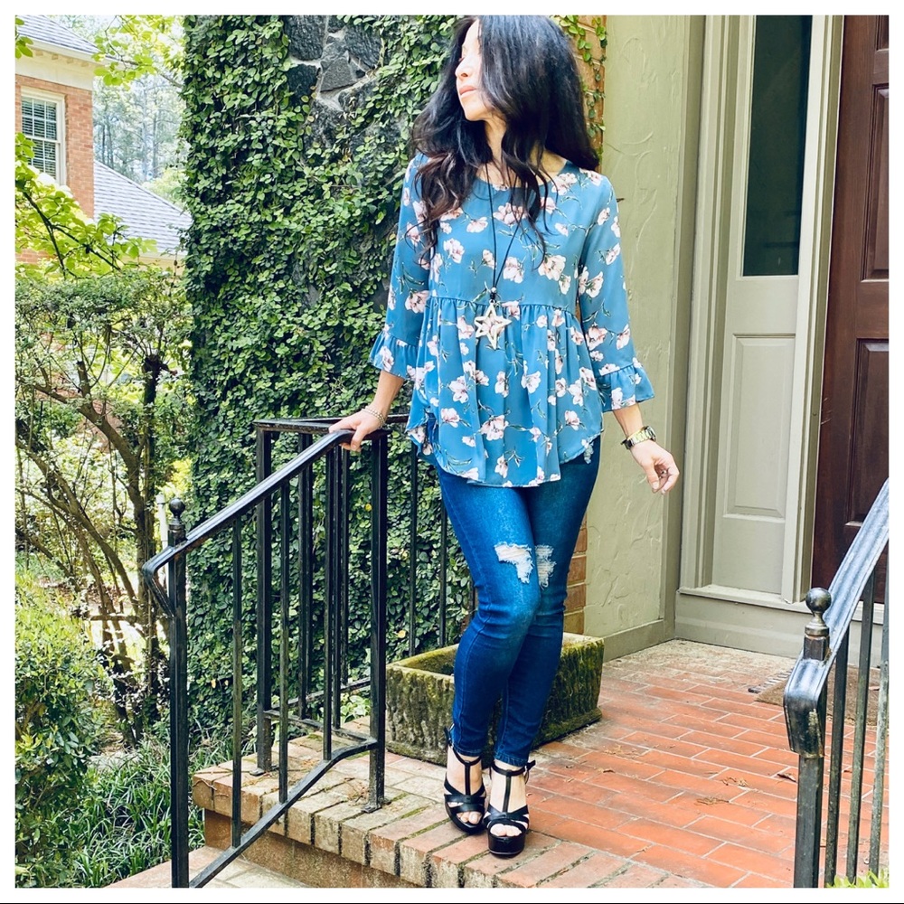 ✨LAST ONES✨BOHO CHIC BELL SLEEVES TUNIC TOP - Picture 8 of 9